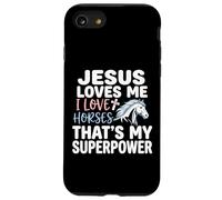 Jesus Loves Me I Love Horses Statement Case for iPhone SE (2020) / 7/8