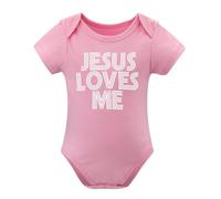 Jesus Loves Me Retro Christian Baby Romper Boys Or Girls