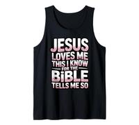 Jesus Loves Me This I Know Bible Verse Christian Tank Top
