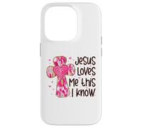 Jesus Loves Me This I Know Valentines Day Christian Faith Case for iPhone 14 Pro