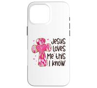 Jesus Loves Me This I Know Valentines Day Christian Faith Case for iPhone 16 Pro Max