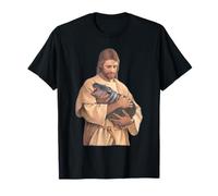Jesus Loves Moo Deng Bouncy Pig Cute Baby Hippo Meme T-Shirt