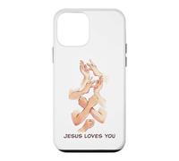 Jesus Loves You - American Sign Language Watercolor Case for iPhone 12 mini
