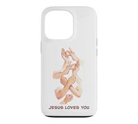 Jesus Loves You - American Sign Language Watercolor Case for iPhone 13 Pro