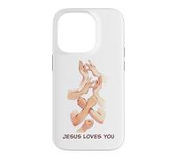 Jesus Loves You - American Sign Language Watercolor Case for iPhone 14 Pro