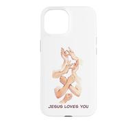 Jesus Loves You - American Sign Language Watercolor Case for iPhone 15