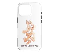 Jesus Loves You - American Sign Language Watercolor Case for iPhone 16 Pro