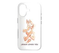 Jesus Loves You - American Sign Language Watercolor Case for iPhone 17