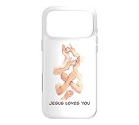 Jesus Loves You - American Sign Language Watercolor Case for iPhone 17 Pro Max