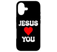 Jesus Loves You Bold Retro Faith Design Case for iPhone 17