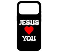 Jesus Loves You Bold Retro Faith Design Case for iPhone 17 Pro Max