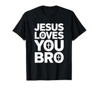 Jesus Loves You Bro, Christian Believer Christianity God T-Shirt