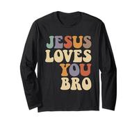 Jesus Loves You Bro Spiritual Brotherhood Long Sleeve T-Shirt