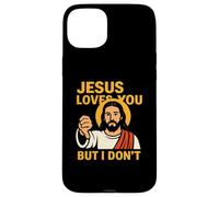 Jesus Loves You But I Don’t Funny Sarcastic Christian Humor Case for iPhone 15 Plus
