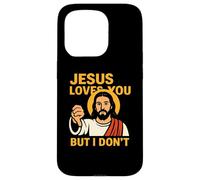 Jesus Loves You But I Don’t Funny Sarcastic Christian Humor Case for iPhone 15 Pro