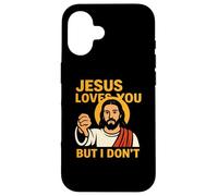 Jesus Loves You But I Don’t Funny Sarcastic Christian Humor Case for iPhone 16