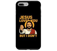 Jesus Loves You But I Don’t Funny Sarcastic Christian Humor Case for iPhone 7 Plus/8 Plus