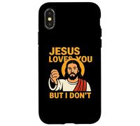 Jesus Loves You But I Don’t Funny Sarcastic Christian Humor Case for iPhone X/XS
