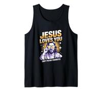 Jesus Loves You But I'm His Favorite Cool Jesus Tank Top