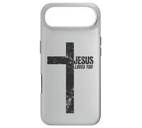 Jesus Loves You Catholic vintage Cross Case for iPhone Air