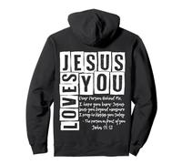 Jesus Loves You Dear Person Behind Me Christian Mens Womens Pullover Hoodie