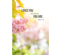 Jesus Loves You Notebook: Christian Notepad, A5, White, Lined Journal, Gift for Her, Devotional Notebook, Religious Gift, Inspirational Gift, Flowers Design