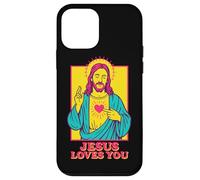 Jesus Loves You Sacred Heart Christian Faith Retro Pop Art Case for iPhone 12 mini