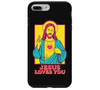 Jesus Loves You Sacred Heart Christian Faith Retro Pop Art Case for iPhone 7 Plus/8 Plus