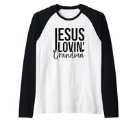 Jesus Lovin' Grandma Raglan Baseball Tee
