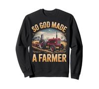 Jesus Made A Farmer Agriculture Farm Rancher Farming Farmer Sweatshirt