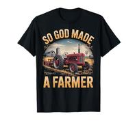 Jesus Made A Farmer Agriculture Farm Rancher Farming Farmer T-Shirt