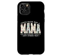 Jesus Made Her A Mama Pearl Floral Christian Mom Mothers Day Case for iPhone 11 Pro