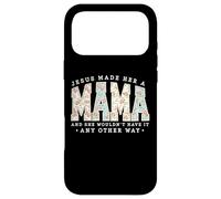 Jesus Made Her A Mama Pearl Floral Christian Mom Mothers Day Case for iPhone 17 Pro Max