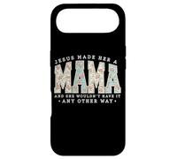 Jesus Made Her A Mama Pearl Floral Christian Mom Mothers Day Case for iPhone Air
