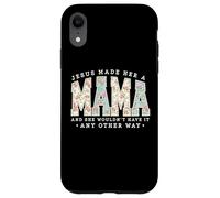 Jesus Made Her A Mama Pearl Floral Christian Mom Mothers Day Case for iPhone XR
