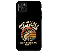 Jesus Made Me A Fisherman Christian Dad Fishing Mark 1:17 Case for iPhone 11 Pro Max