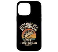 Jesus Made Me A Fisherman Christian Dad Fishing Mark 1:17 Case for iPhone 14 Pro Max