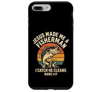 Jesus Made Me A Fisherman Christian Dad Fishing Mark 1:17 Case for iPhone 7 Plus/8 Plus