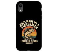 Jesus Made Me A Fisherman Christian Dad Fishing Mark 1:17 Case for iPhone XR