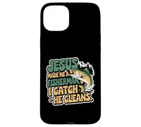 Jesus Made Me A Fisherman I Catch He Cleans Case for iPhone 15 Plus