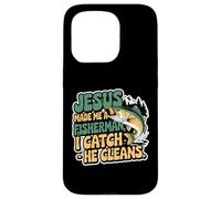 Jesus Made Me A Fisherman I Catch He Cleans Case for iPhone 15 Pro