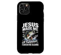 Jesus Made Me a Fisherman I Catch He Cleans Christian Bible Case for iPhone 11 Pro