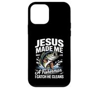 Jesus Made Me a Fisherman I Catch He Cleans Christian Bible Case for iPhone 12 mini