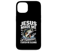 Jesus Made Me a Fisherman I Catch He Cleans Christian Bible Case for iPhone 13