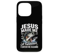 Jesus Made Me a Fisherman I Catch He Cleans Christian Bible Case for iPhone 13 Pro