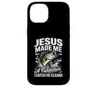 Jesus Made Me a Fisherman I Catch He Cleans Christian Bible Case for iPhone 14