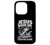 Jesus Made Me a Fisherman I Catch He Cleans Christian Bible Case for iPhone 14 Pro