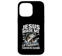Jesus Made Me a Fisherman I Catch He Cleans Christian Bible Case for iPhone 14 Pro Max