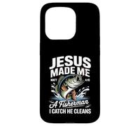 Jesus Made Me a Fisherman I Catch He Cleans Christian Bible Case for iPhone 15 Pro