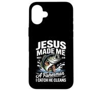 Jesus Made Me a Fisherman I Catch He Cleans Christian Bible Case for iPhone 16 Plus